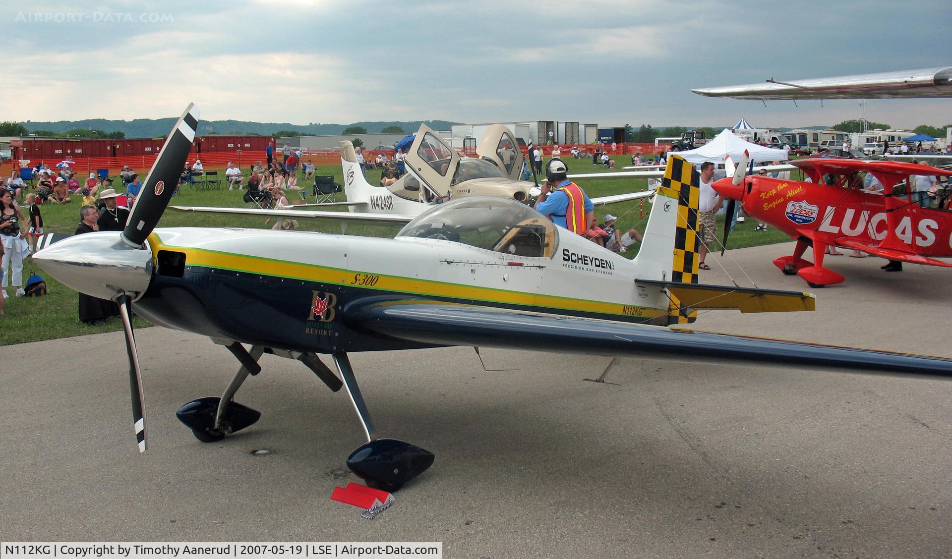 N112KG, 1995 Staudacher S-300D2 C/N 22, Performing at the Deke Slayton Airfest in La Crosse, WI