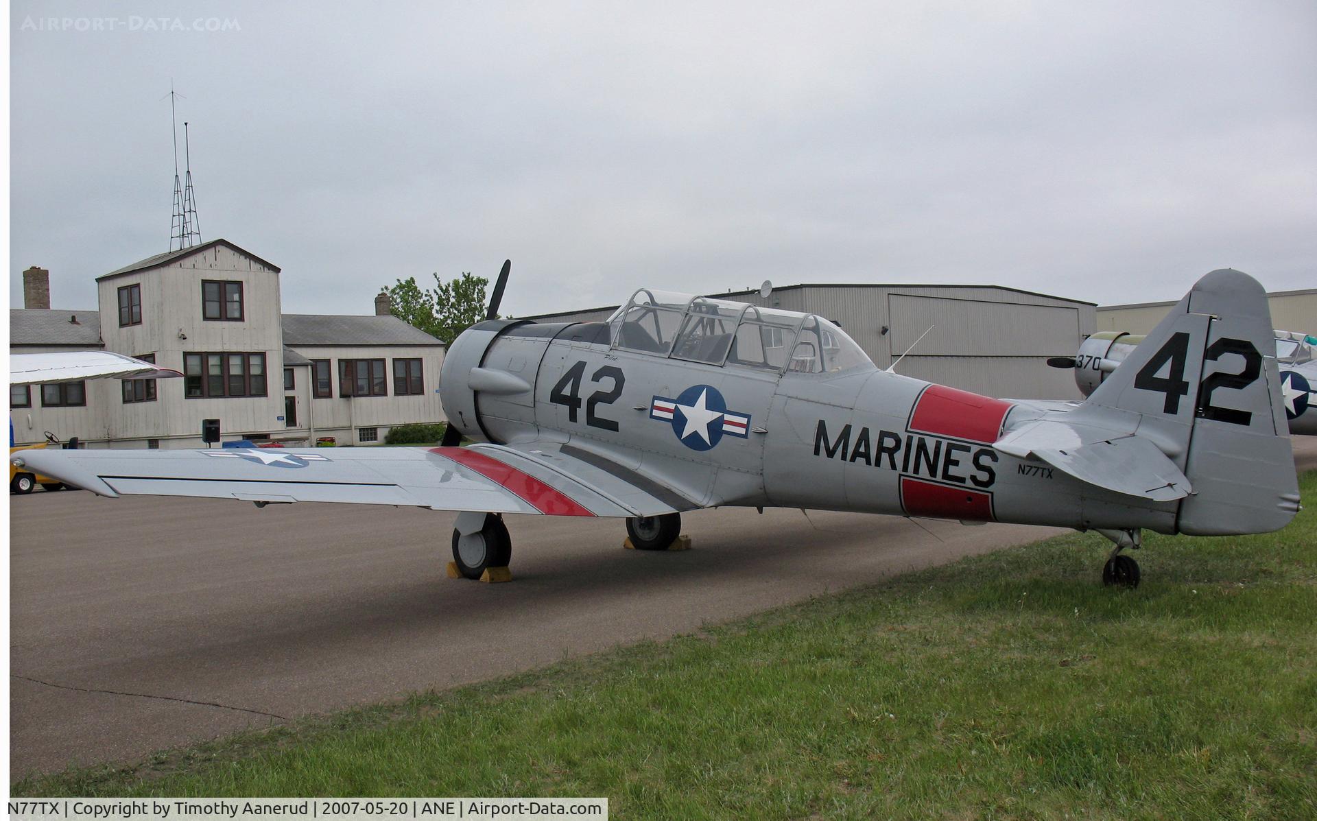N77TX, North American AT-6A Texan C/N 78-6698, Discover Aviation Days 2007, 41-16320