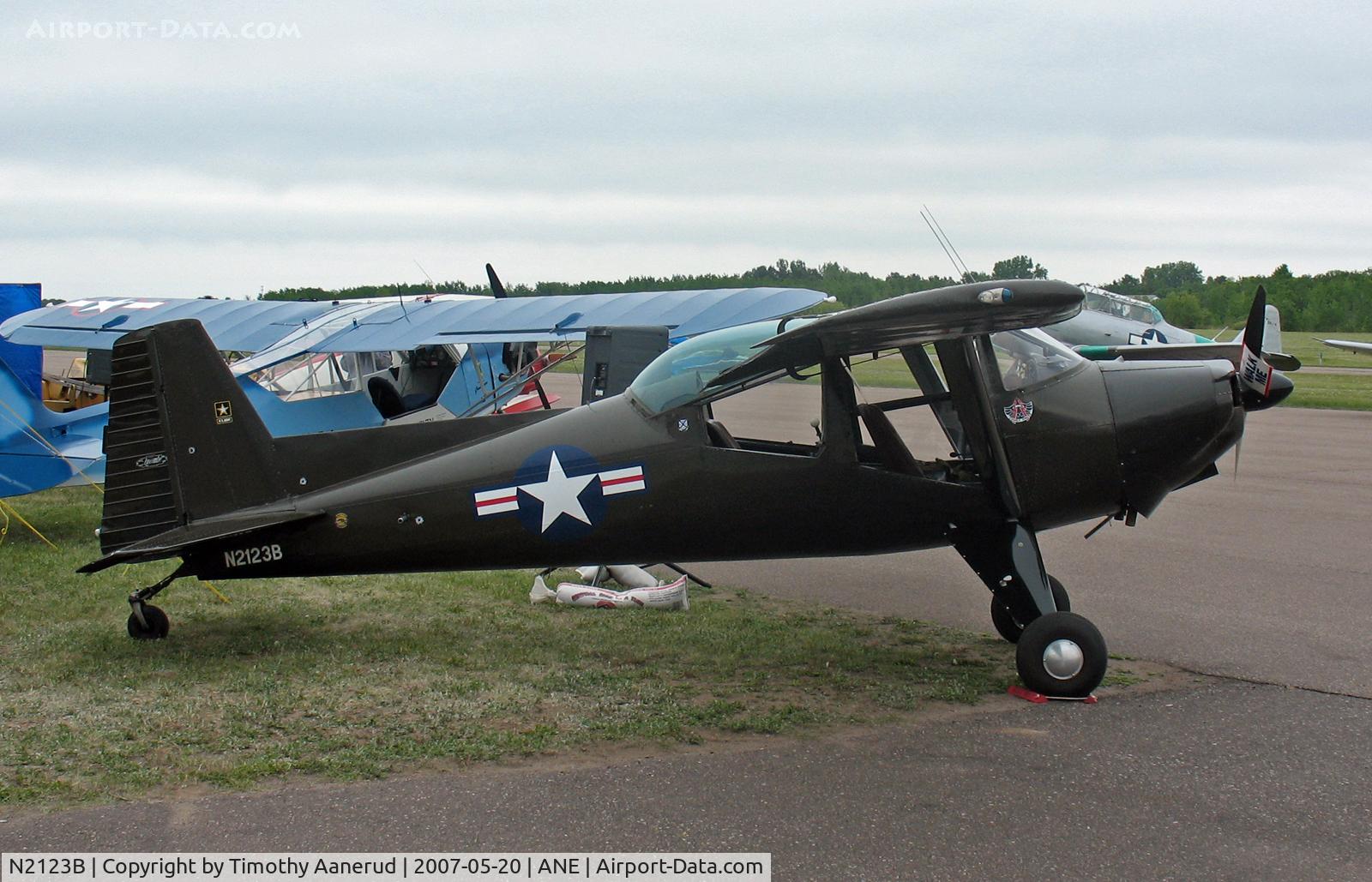 N2123B, 1949 Luscombe T-8F Silvaire C/N 6550, Discover Aviation Days 2007