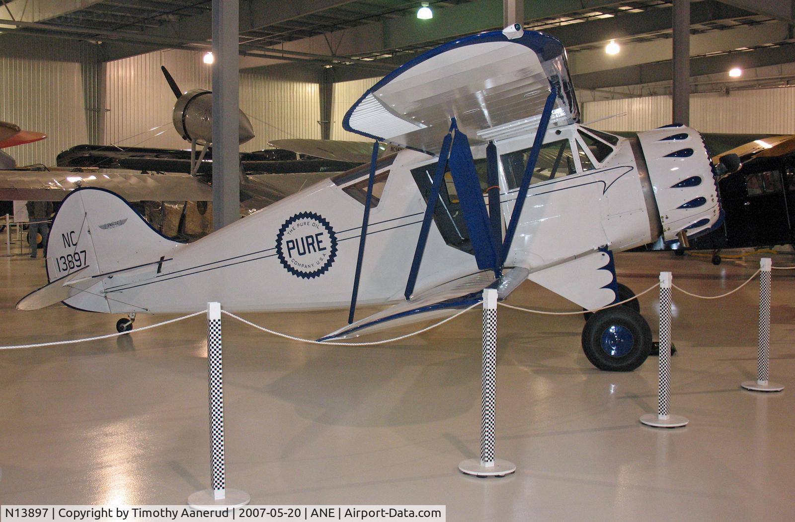 N13897, 1934 Waco UKC C/N 3842, Discover Aviation Days 2007, Golden Wings Museum