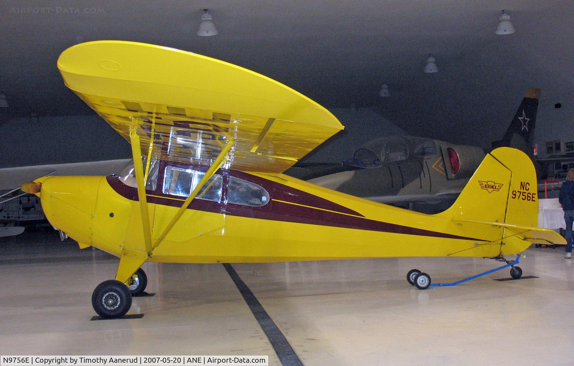 N9756E, 1946 Aeronca 11AC Chief C/N 11AC-1402, Discover Aviation Days 2007, American Wings Museum