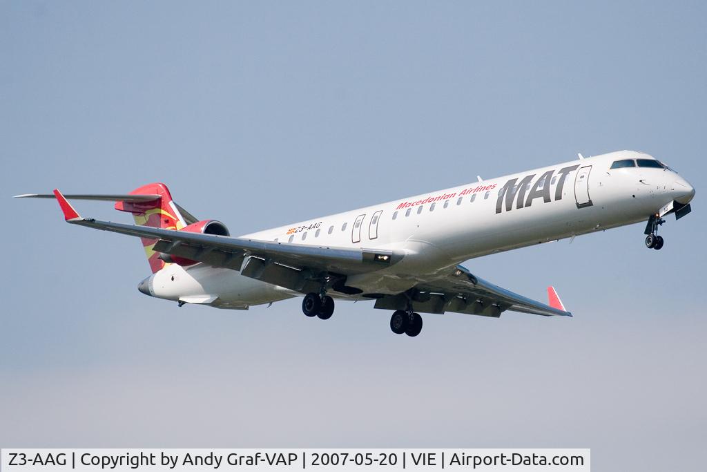 Z3-AAG, 2001 Bombardier CRJ-900LR (CL-600-2D24) C/N 15001, Macedonian Airlines CRJ900