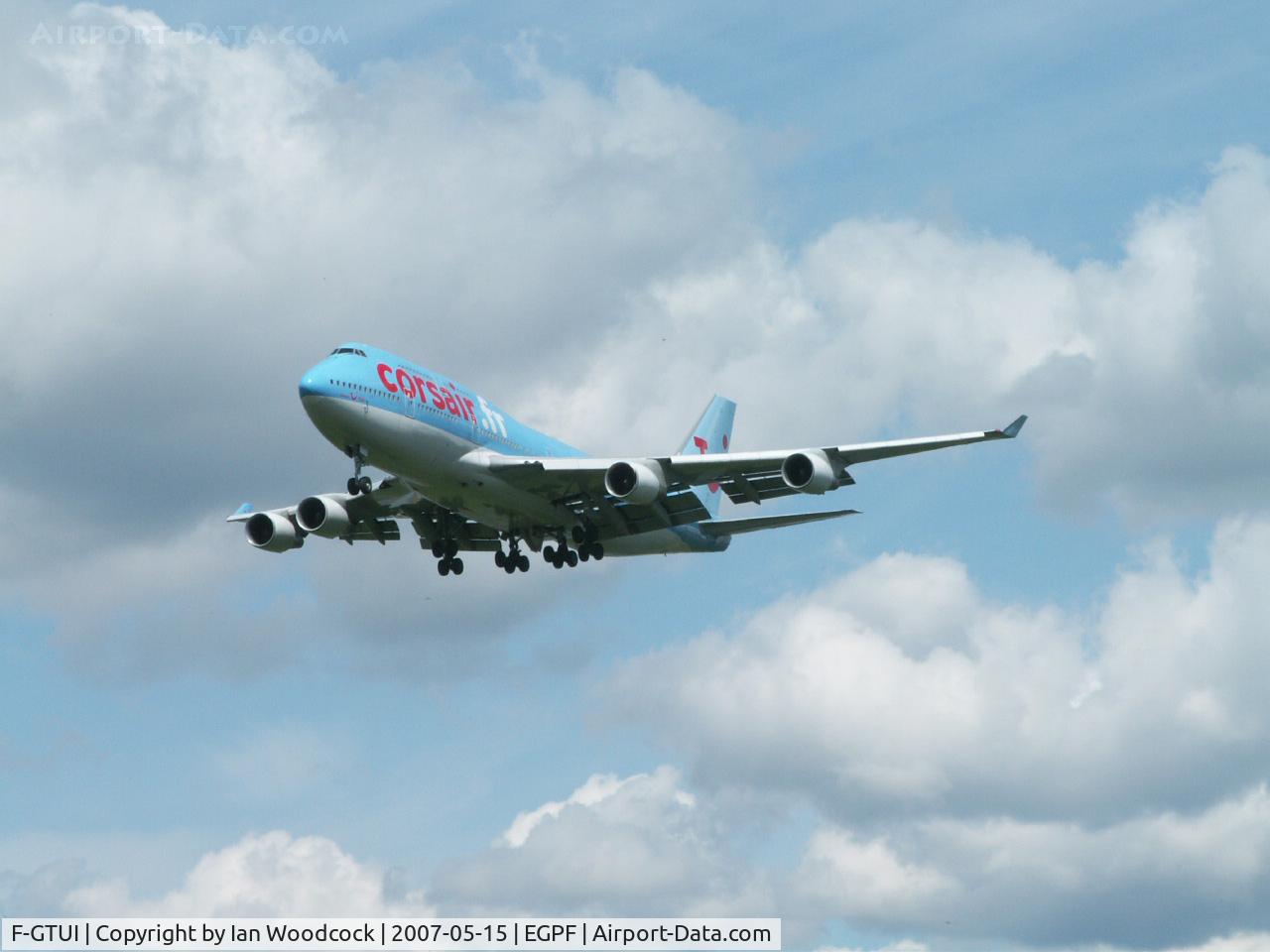 F-GTUI, 1992 Boeing 747-422 C/N 26875, B747-422/Corsair/Glasgow