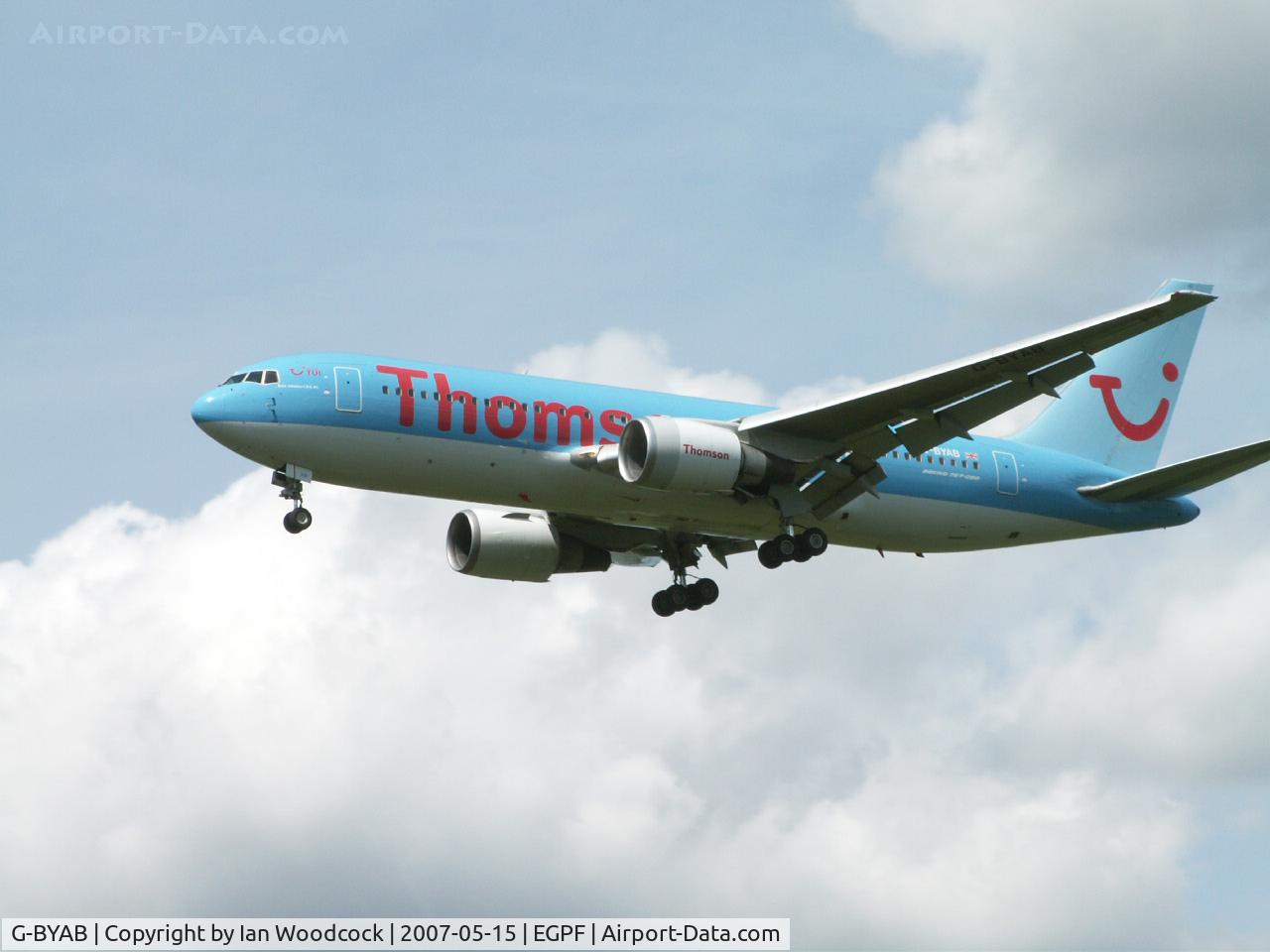 G-BYAB, 1991 Boeing 767-204 C/N 25139, B767-204/Thomsonfly/Glasgow