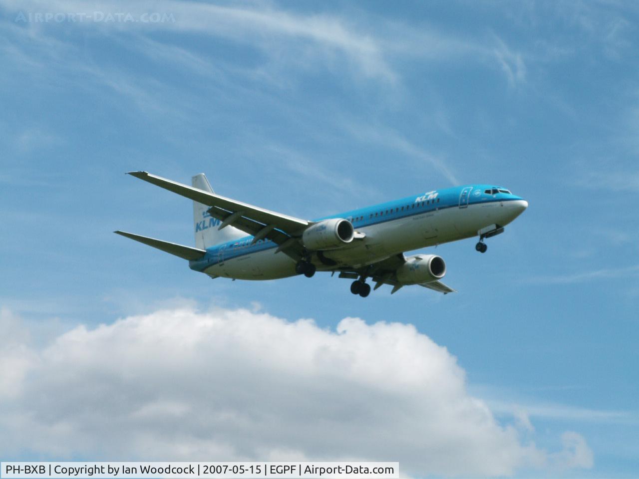 PH-BXB, 1999 Boeing 737-8K2 C/N 29132, B737-8K2/KLM Royal Dutch Airlines/Glasgow