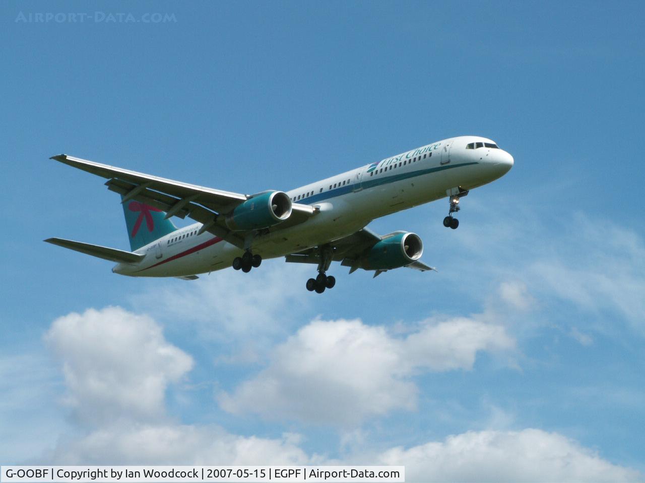 G-OOBF, 2004 Boeing 757-28A C/N 33101, B757-28A/First Choice Airways/Glasgow