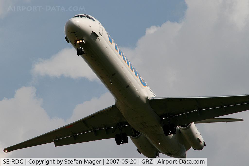 SE-RDG, 1989 McDonnell Douglas MD-83 (DC-9-83) C/N 49856/1675, Viking MD-83 arriving from HER/CFU