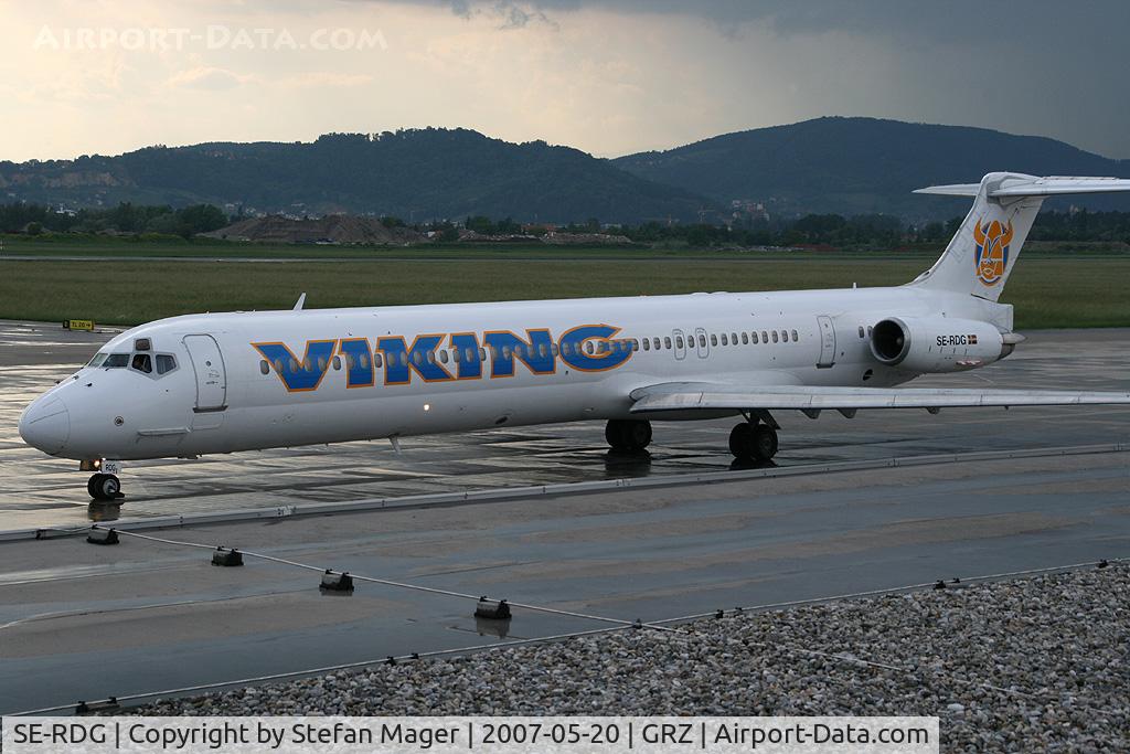 SE-RDG, 1989 McDonnell Douglas MD-83 (DC-9-83) C/N 49856/1675, Viking Airways