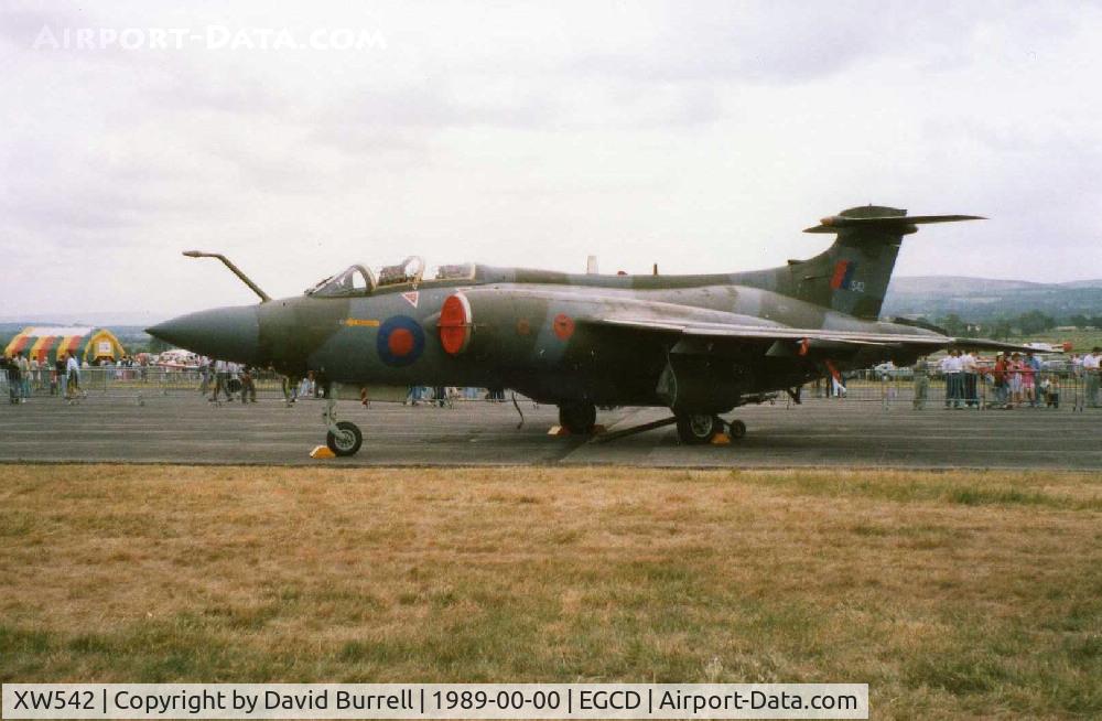 XW542, 1971 Hawker Siddeley Buccaneer S.2B C/N B3-03-71, Buccaneer - Woodford Air Show 1989 (Scanned)