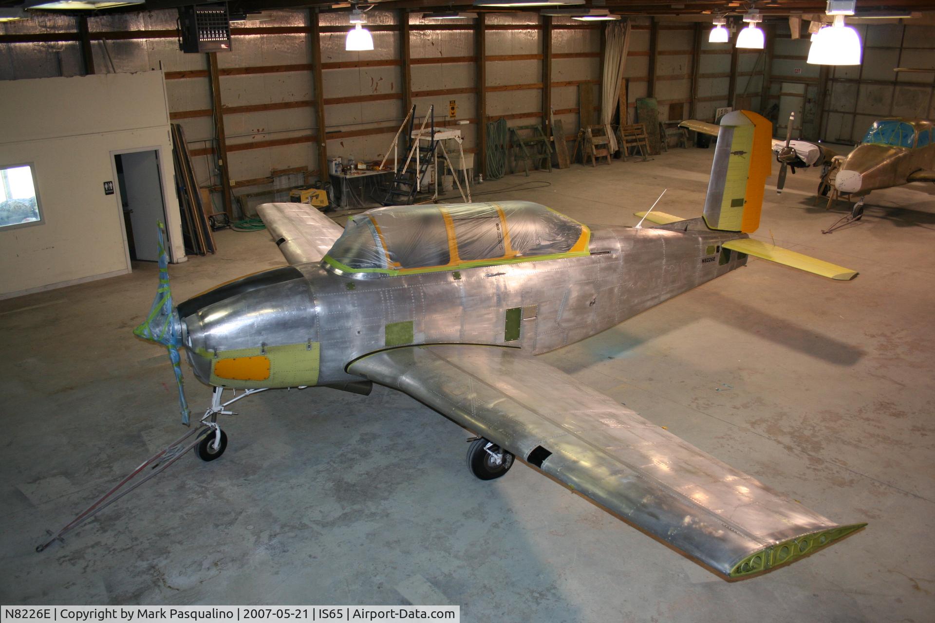 N8226E, 1957 Beech D-45 Mentor C/N BG-379, Beech T-34B at the paint shop