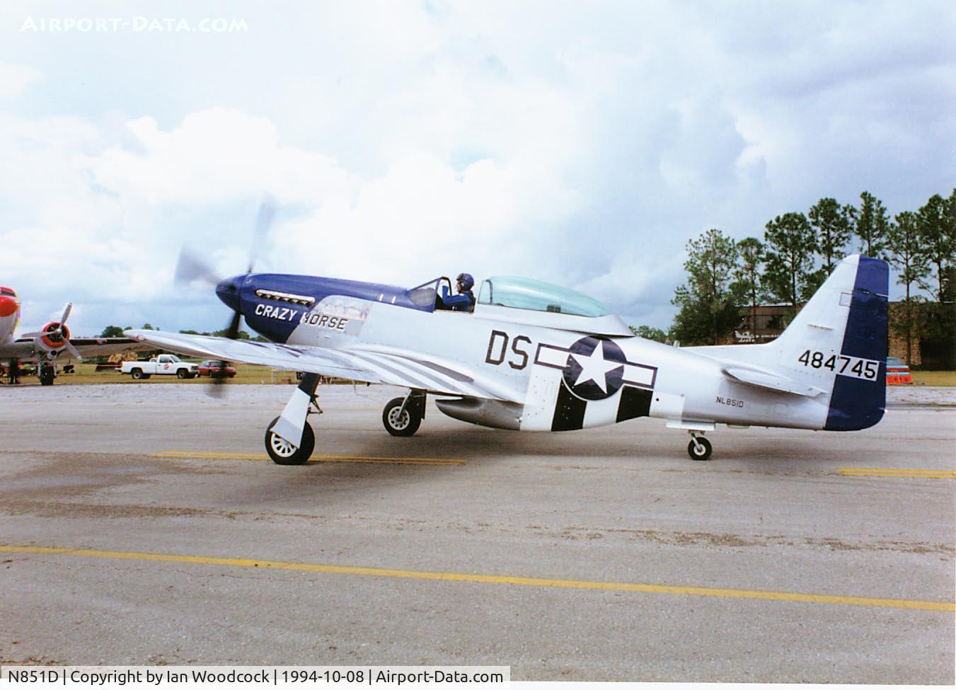 N851D, 1944 North American P-51D Mustang C/N 44-84745, TF-51D/Crazy Horse/Stallion 51/Kissimmee Fl