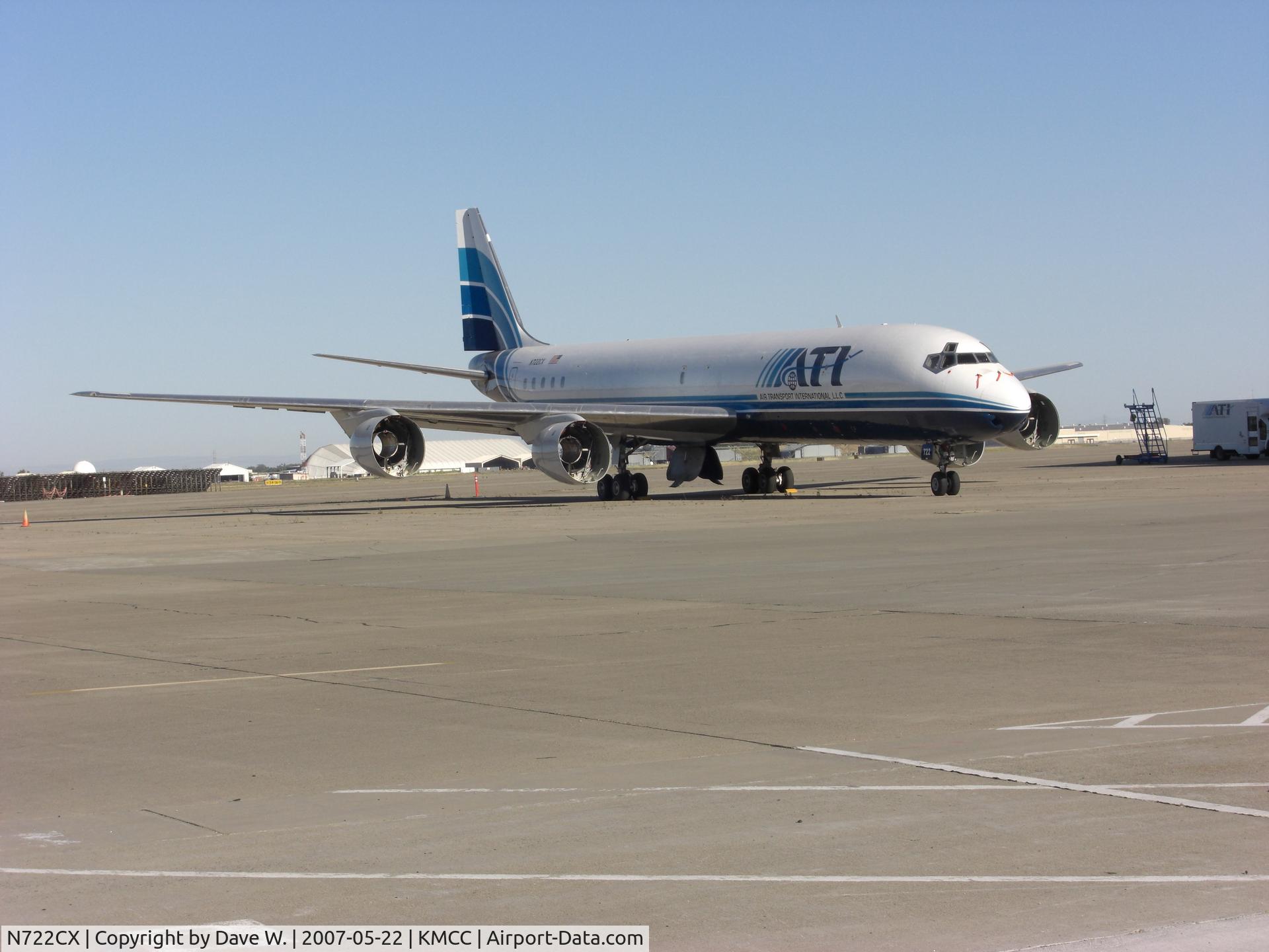 N722CX, 1968 Douglas DC-8-72 C/N 46130, Been here, engineless, for several months.