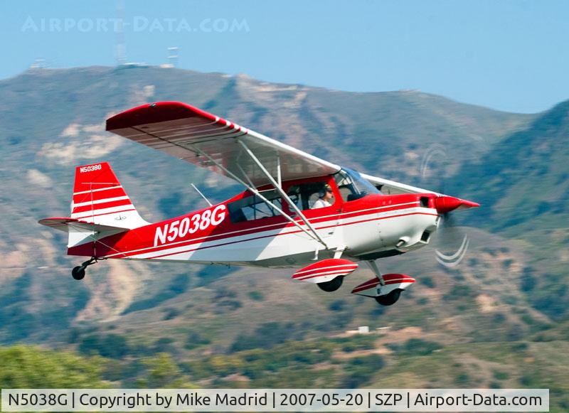 N5038G, 1979 Bellanca 7GCAA C/N 377-79, Take off roll