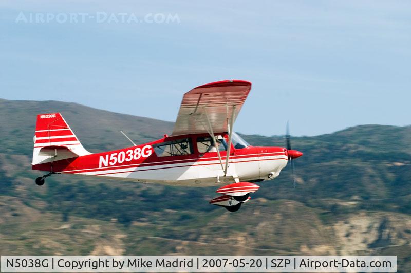 N5038G, 1979 Bellanca 7GCAA C/N 377-79, Take off roll