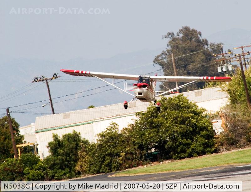 N5038G, 1979 Bellanca 7GCAA C/N 377-79, Slip to landing