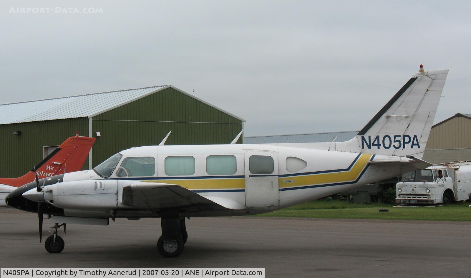N405PA, 1969 Piper PA-31-310 Navajo C/N 31-424, Parked at Anoka County