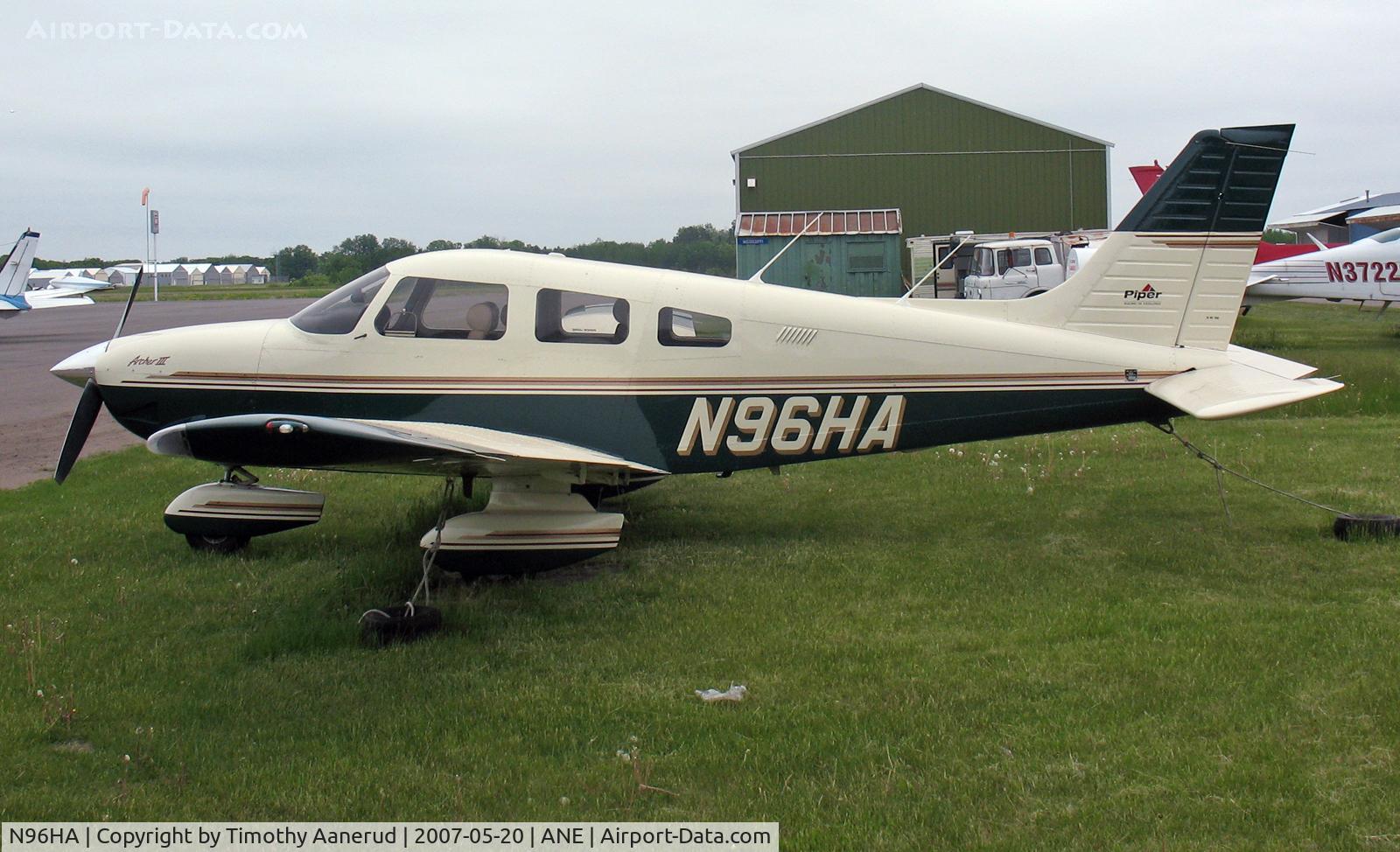 N96HA, 1996 Piper PA-28-181 C/N 2843061, 1996 Piper PA-28-181, c/n 2843061, Parked at Anoka County