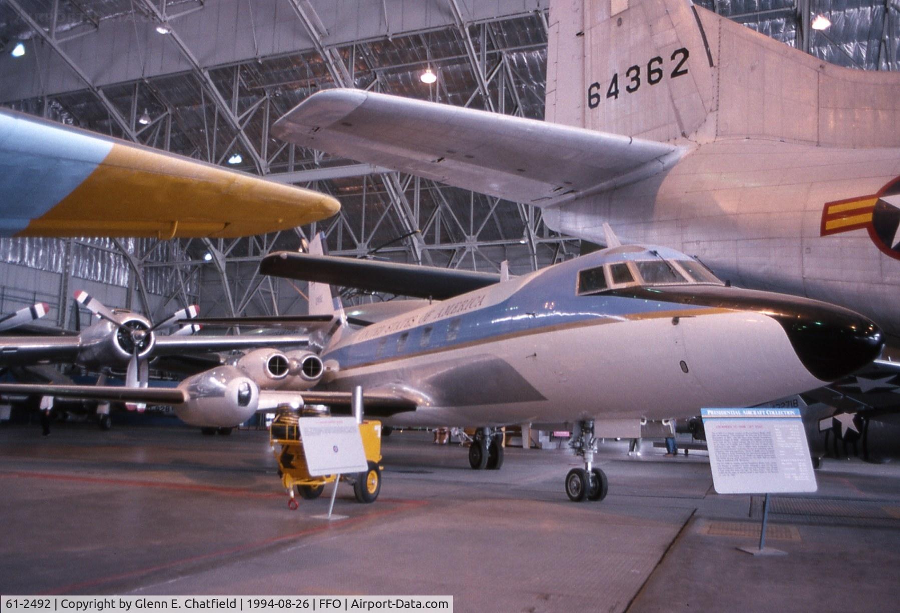 61-2492, 1961 Lockheed VC-140B-LM Jetstar C/N 1329-5031, VC-140B at the National Museum of the U.S. Air Force, from presidential fleet