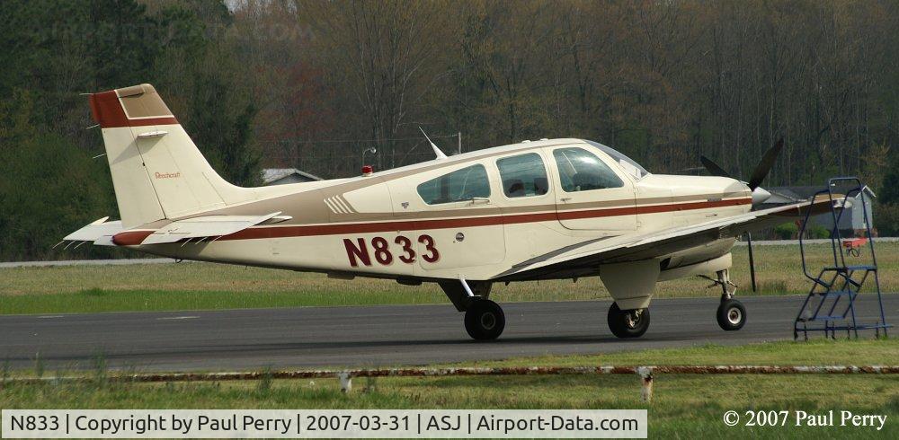 N833, 1988 Beech F33A Bonanza C/N CE-1217, Better shot of the visitor