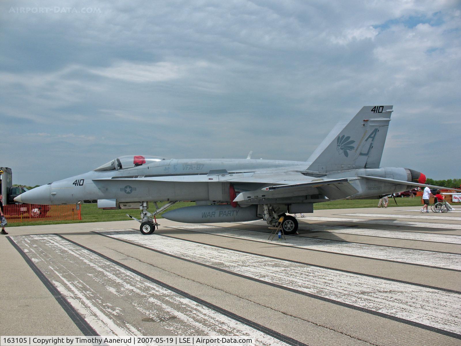 163105, McDonnell Douglas F/A-18A+ Hornet C/N 0494/A408, F/A-18A+ Hornet, BuNo. 163105