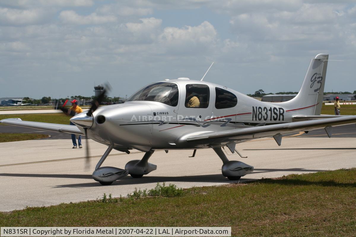 N831SR, 2007 Cirrus SR22 C/N 2444, SR-22
