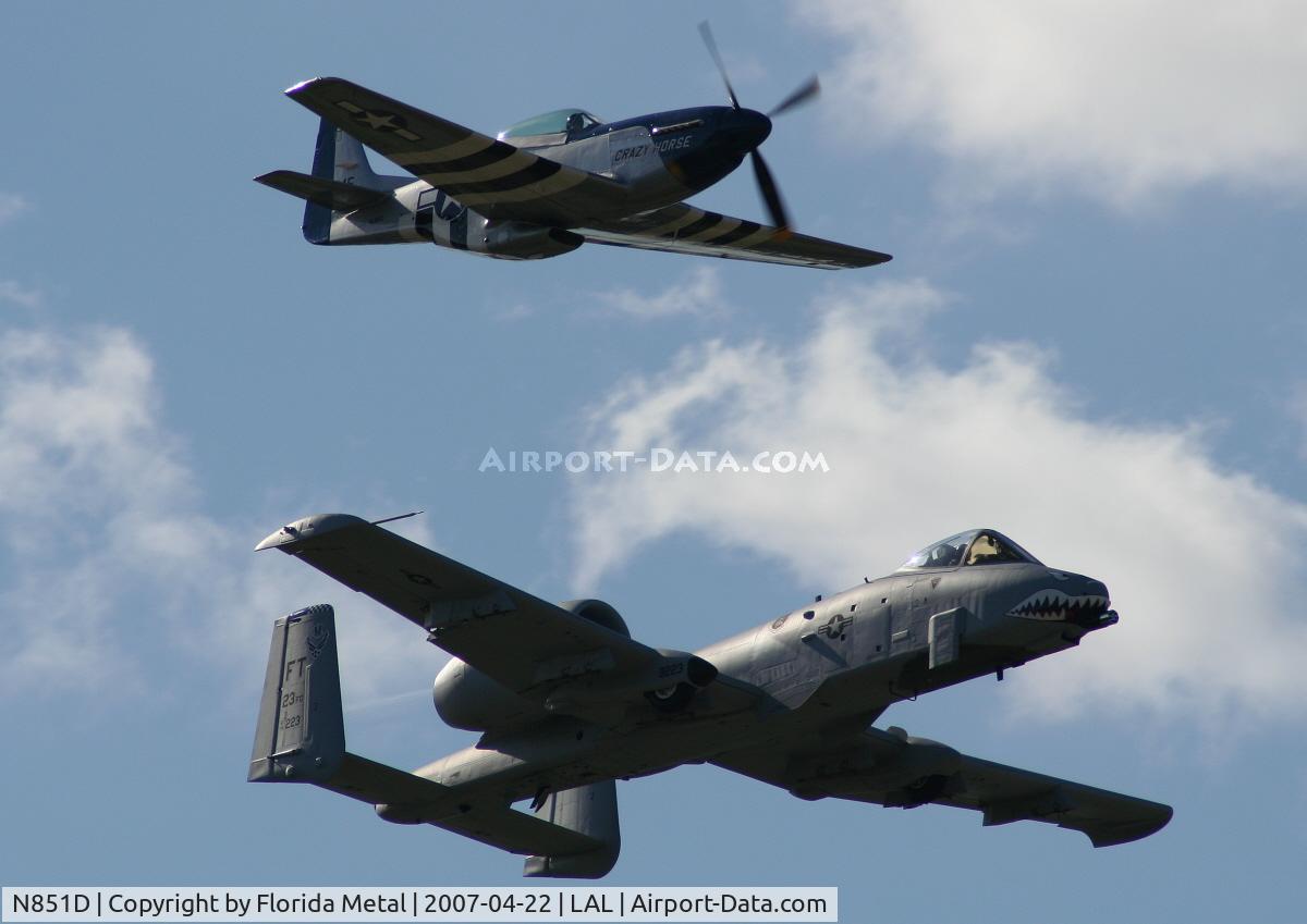 N851D, 1944 North American P-51D Mustang C/N 44-84745, Heritage Flight