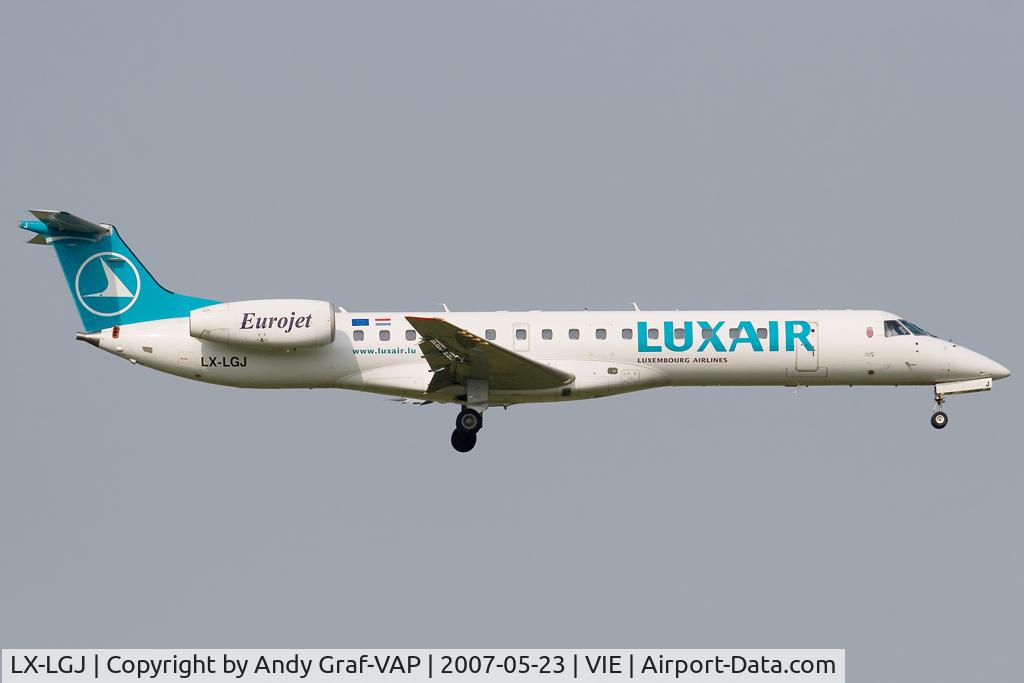 LX-LGJ, 2001 Embraer EMB-145LU (ERJ-145LU) C/N 145395, Luxair EMB145