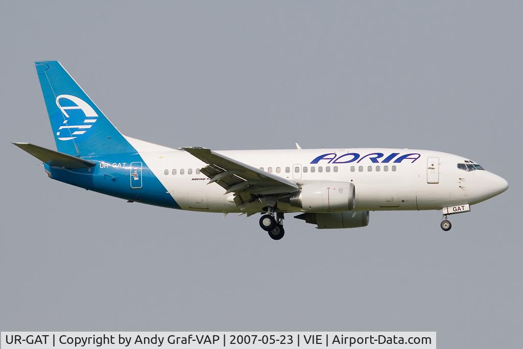 UR-GAT, 1993 Boeing 737-528 C/N 25237, Adria Airways B737-500