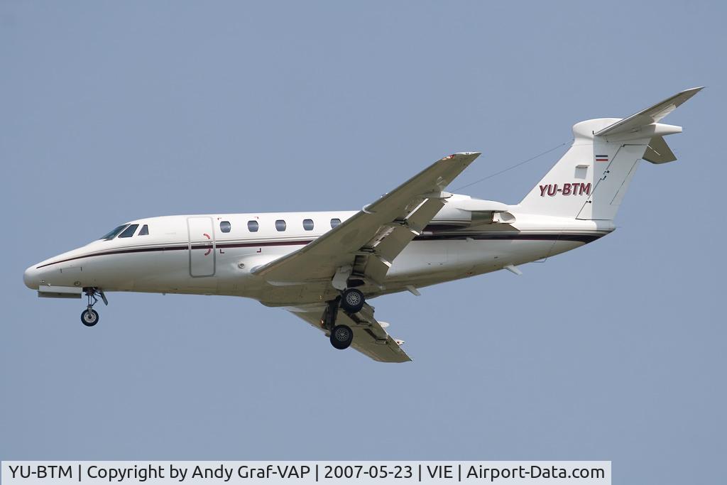 YU-BTM, 1997 Cessna 650 Citation VII C/N 650-7080, Cessna C650