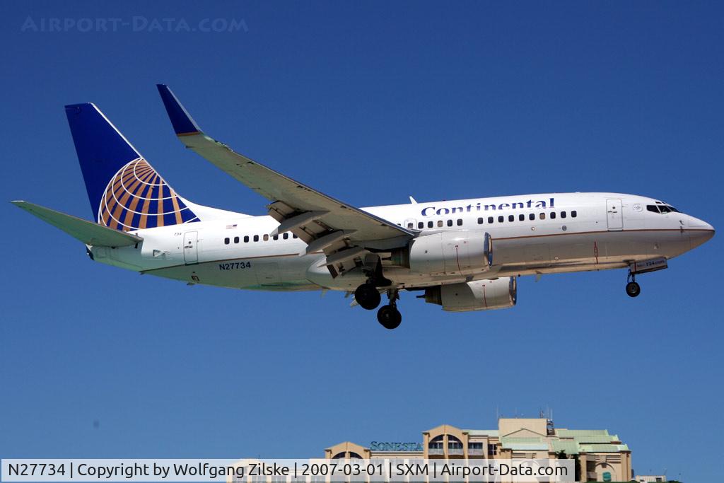 N27734, 1999 Boeing 737-724 C/N 28949, visitor