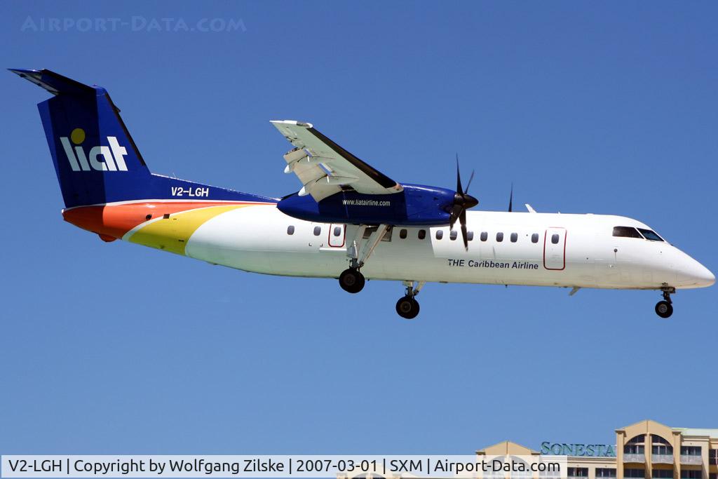 V2-LGH, 1990 De Havilland Canada DHC-8-311 Dash 8 C/N 242, visitor