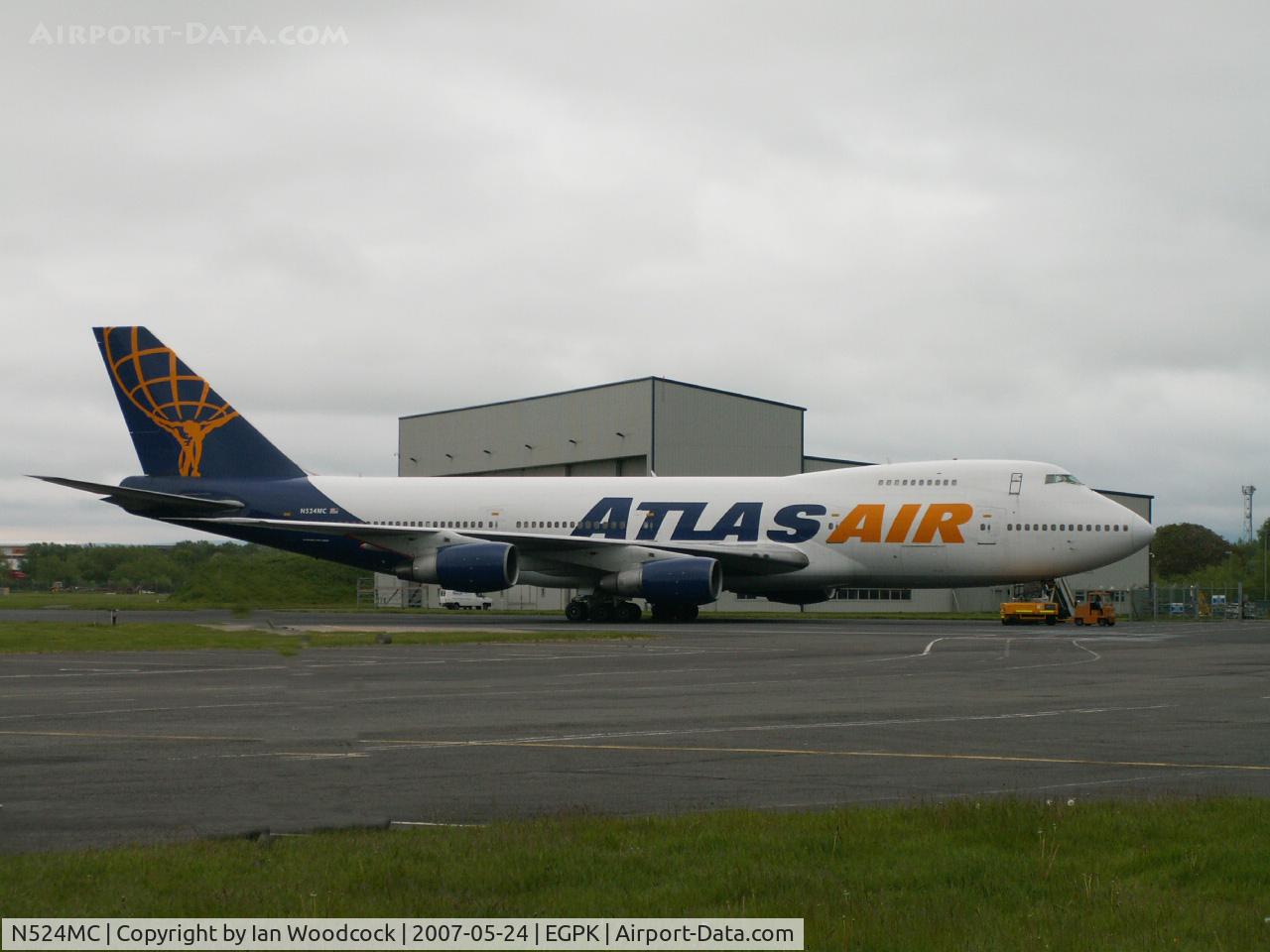 N524MC, 1980 Boeing 747-2D7B C/N 21784, B747-2D7B/Atlas Air/Prestwick