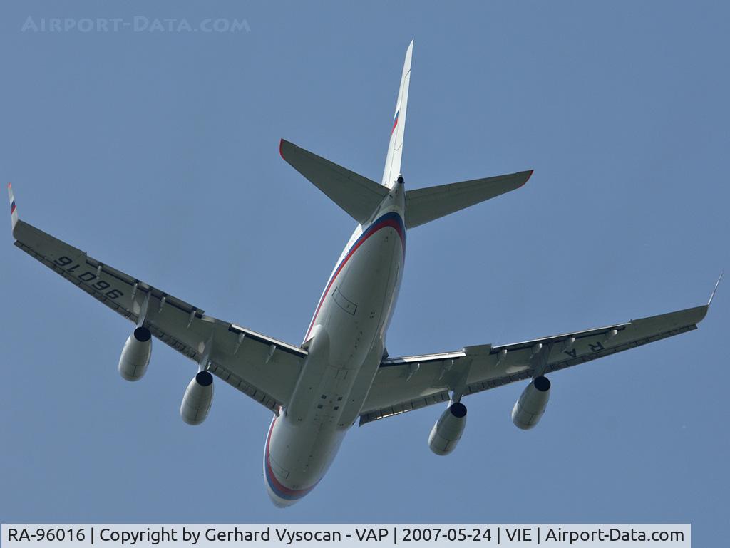 RA-96016, 2004 Ilyushin Il-96-300 C/N 74393202010, Mr. Putin on his way to Luxembourg