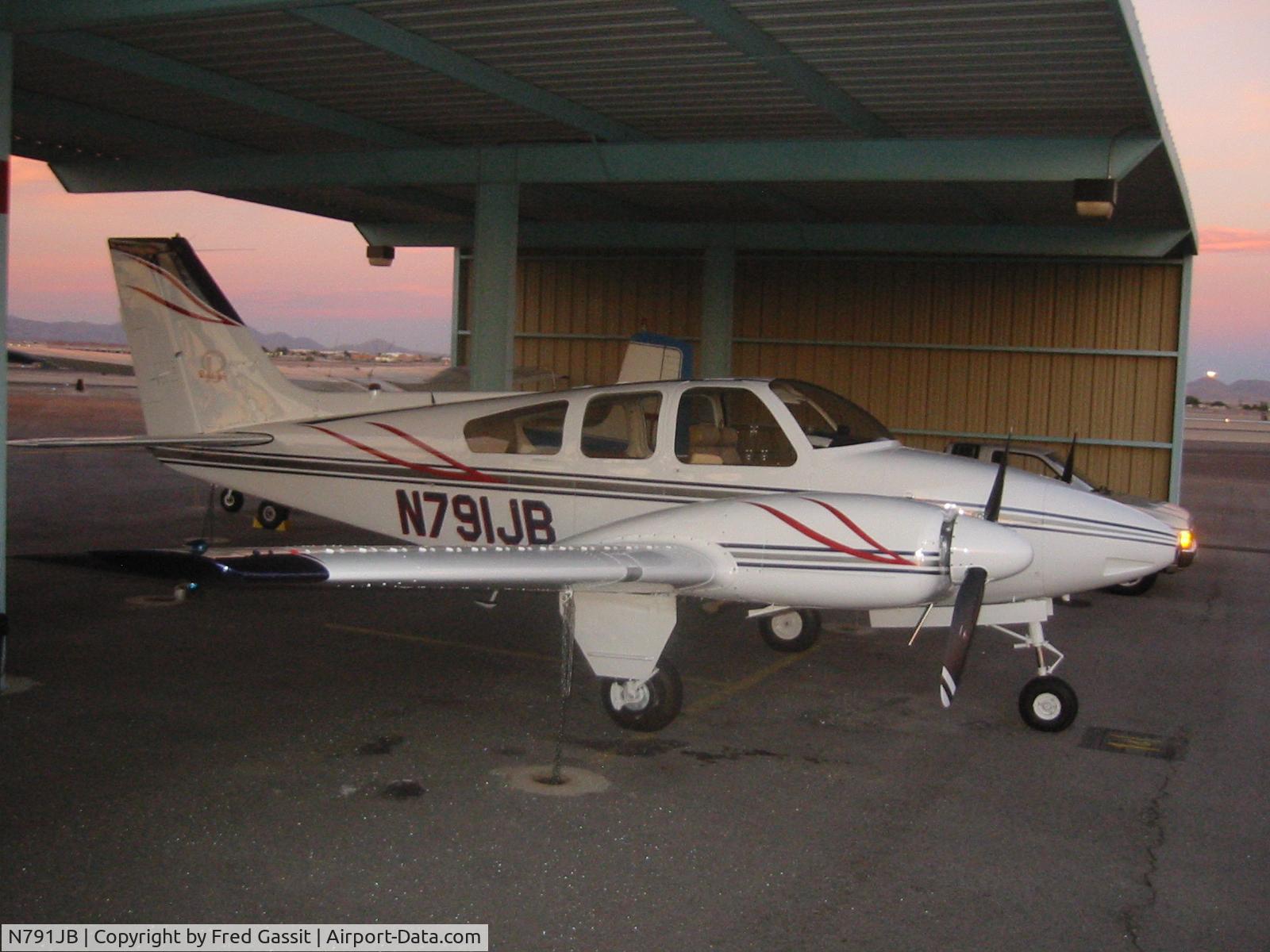 N791JB, 1961 Beech 95-A55 Baron C/N TC-273, Beech A-55 Baron