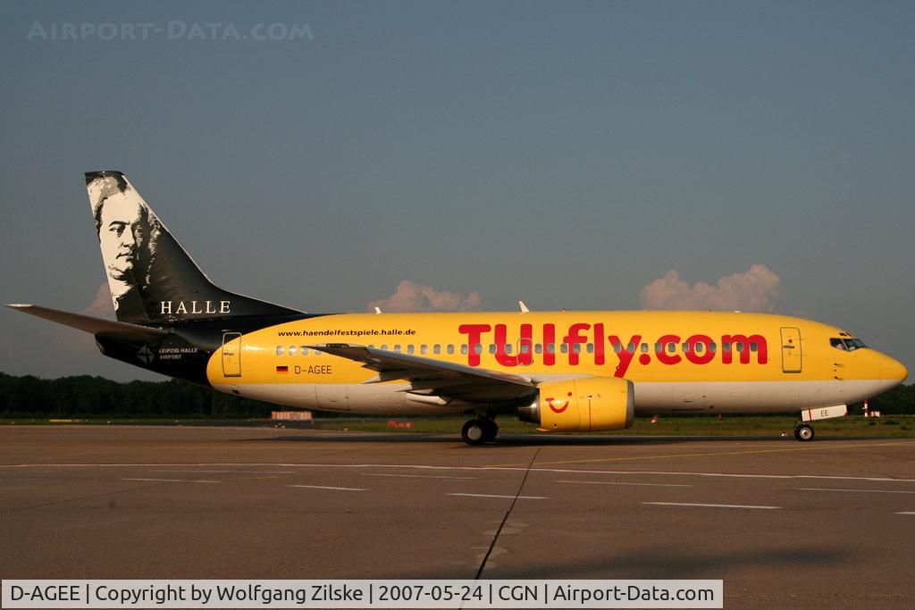 D-AGEE, 1988 Boeing 737-35B C/N 24238, visitor