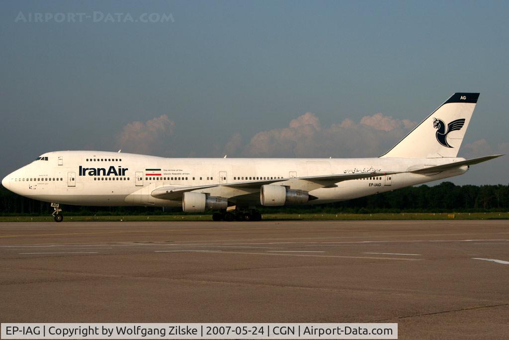 EP-IAG, 1976 Boeing 747-286B C/N 21217, visitor