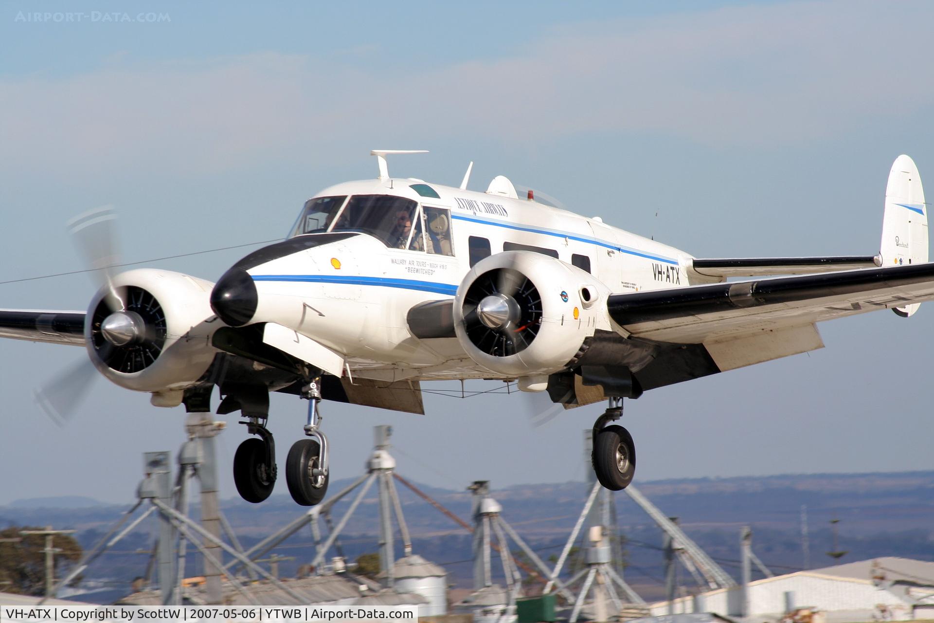 VH-ATX, 1964 Beech H18 C/N BA-704, image taken at Toowoomba. Guido Zuccoli Memorial Fly-in
