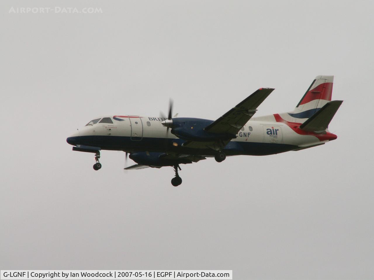 G-LGNF, 1990 Saab SF340B C/N 340B-192, SF340B/Glasgow