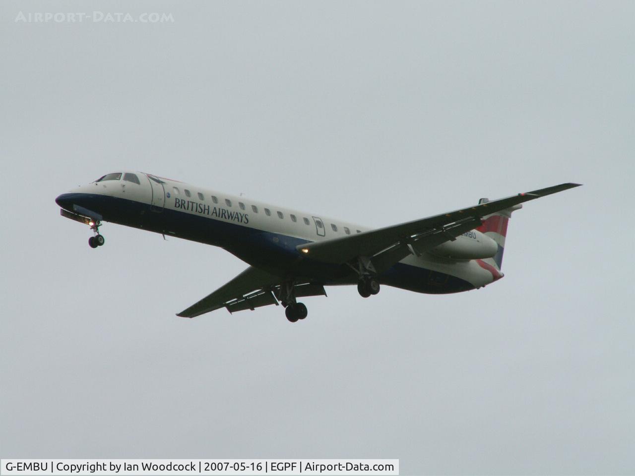 G-EMBU, 2001 Embraer EMB-145EU (ERJ-145EU) C/N 145458, EMB-145EU/BA/Glasgow