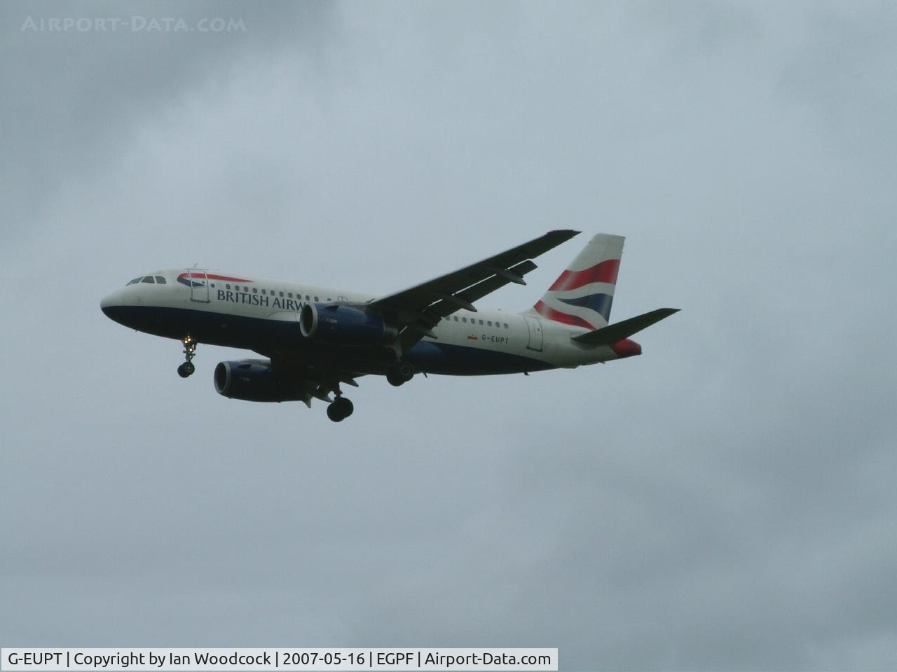 G-EUPT, 2000 Airbus A319-131 C/N 1380, A319-131/British Airways/Glasgow