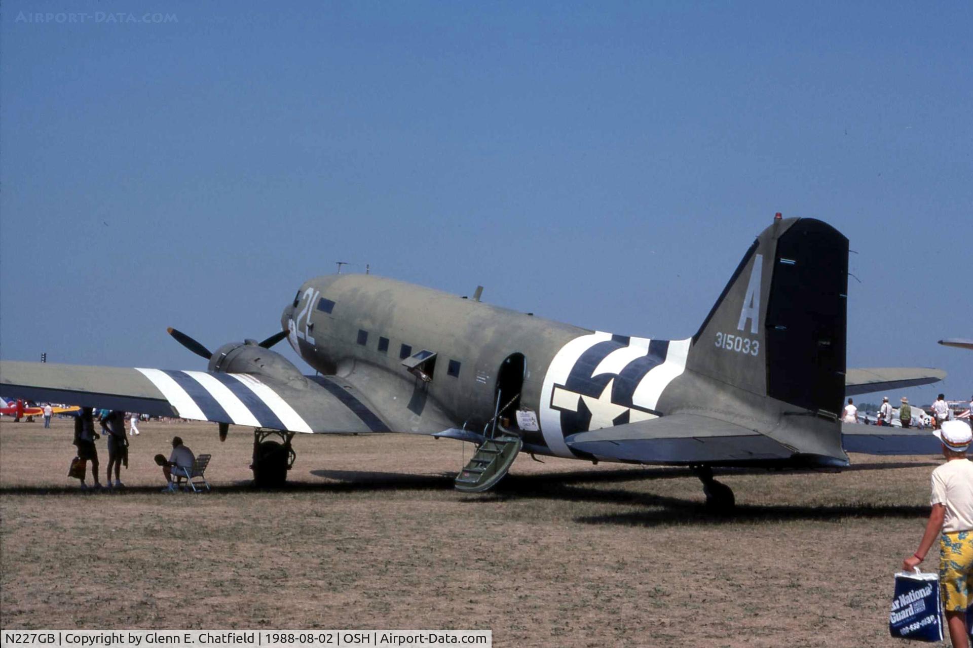 N227GB, 1945 Douglas DC-3C C/N 16597, R4D-6 99854 at the EAA Fly In
