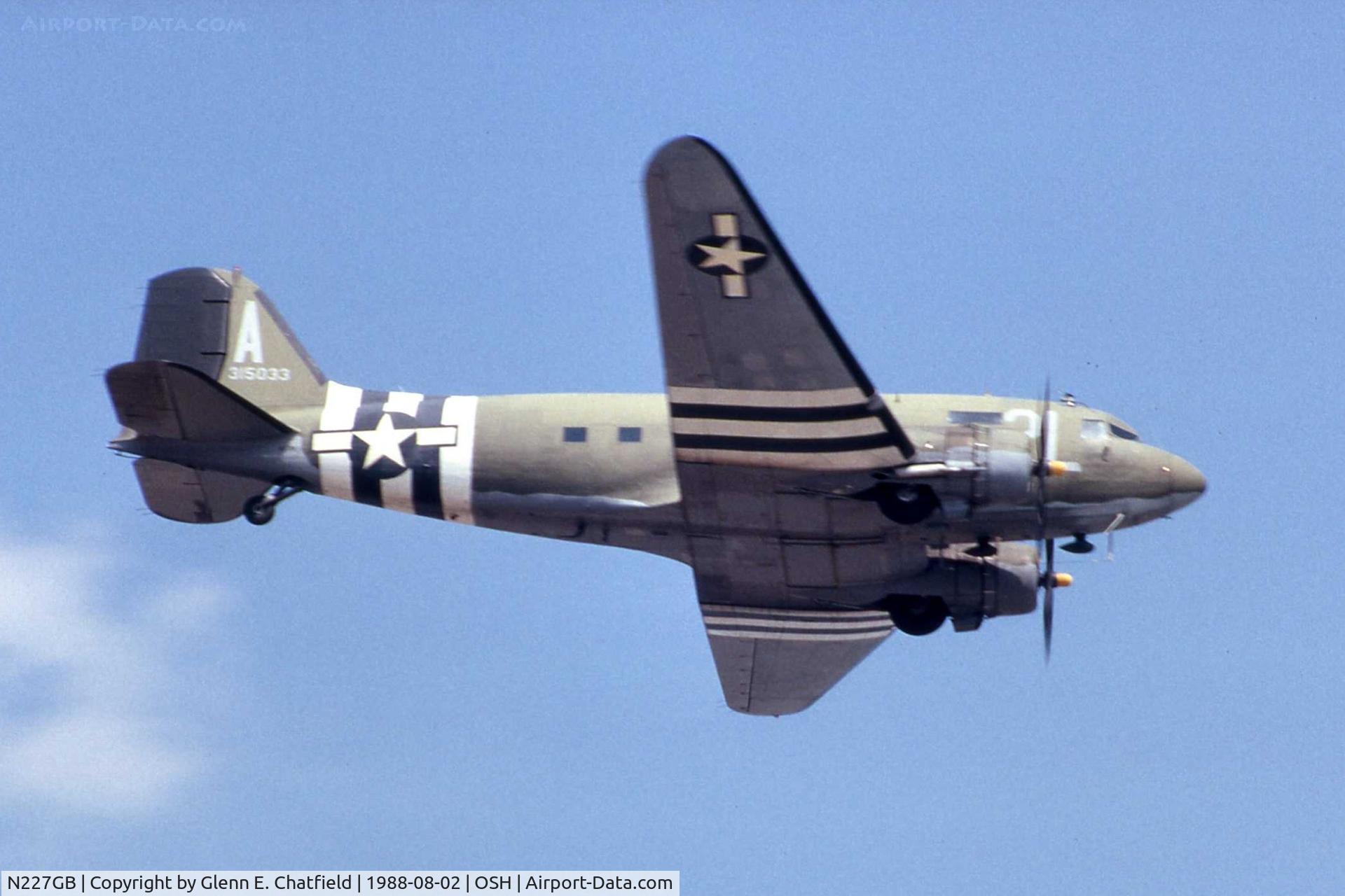 N227GB, 1945 Douglas DC-3C C/N 16597, R4D-6 99854 at the EAA Fly In