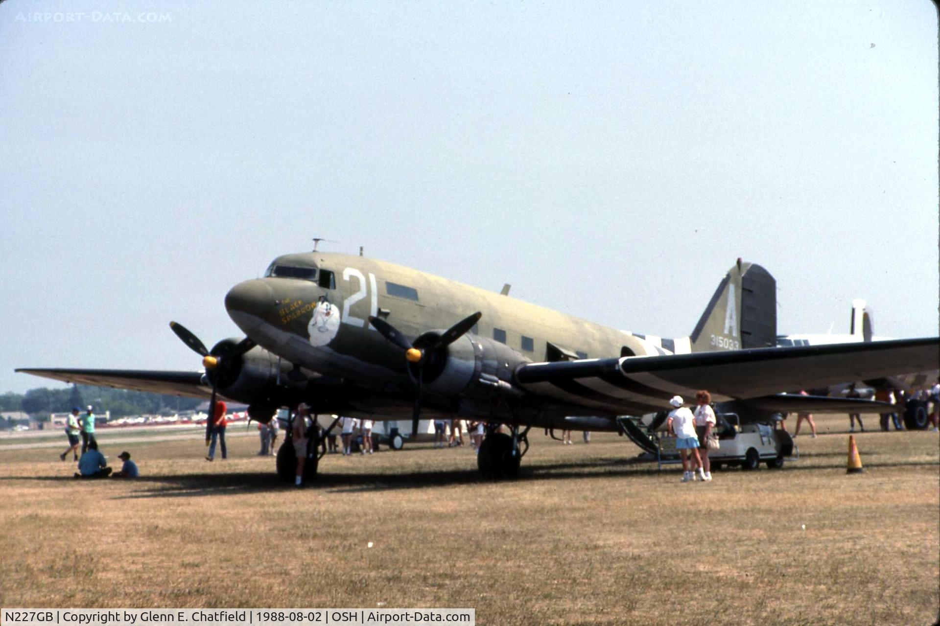 N227GB, 1945 Douglas DC-3C C/N 16597, R4D-6 99854 at the EAA Fly In