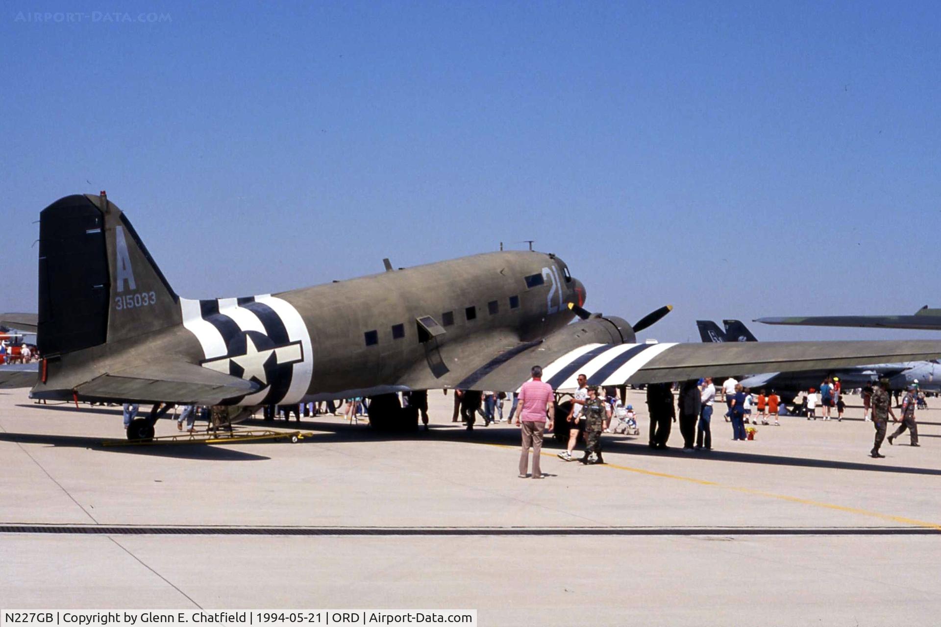 N227GB, 1945 Douglas DC-3C C/N 16597, R4D-6 99854 at the open house