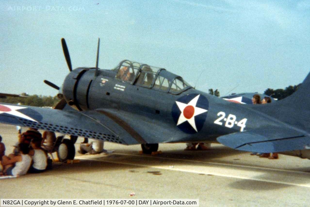 N82GA, Douglas SBD-5 Dauntless C/N 54532, SBD-5 54532 at the Dayton International Air Show