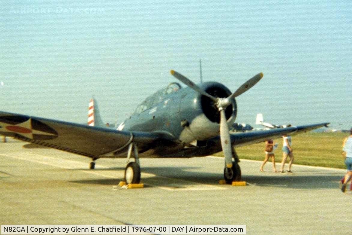 N82GA, Douglas SBD-5 Dauntless C/N 54532, SBD-5 54532 at the Dayton International Air Show