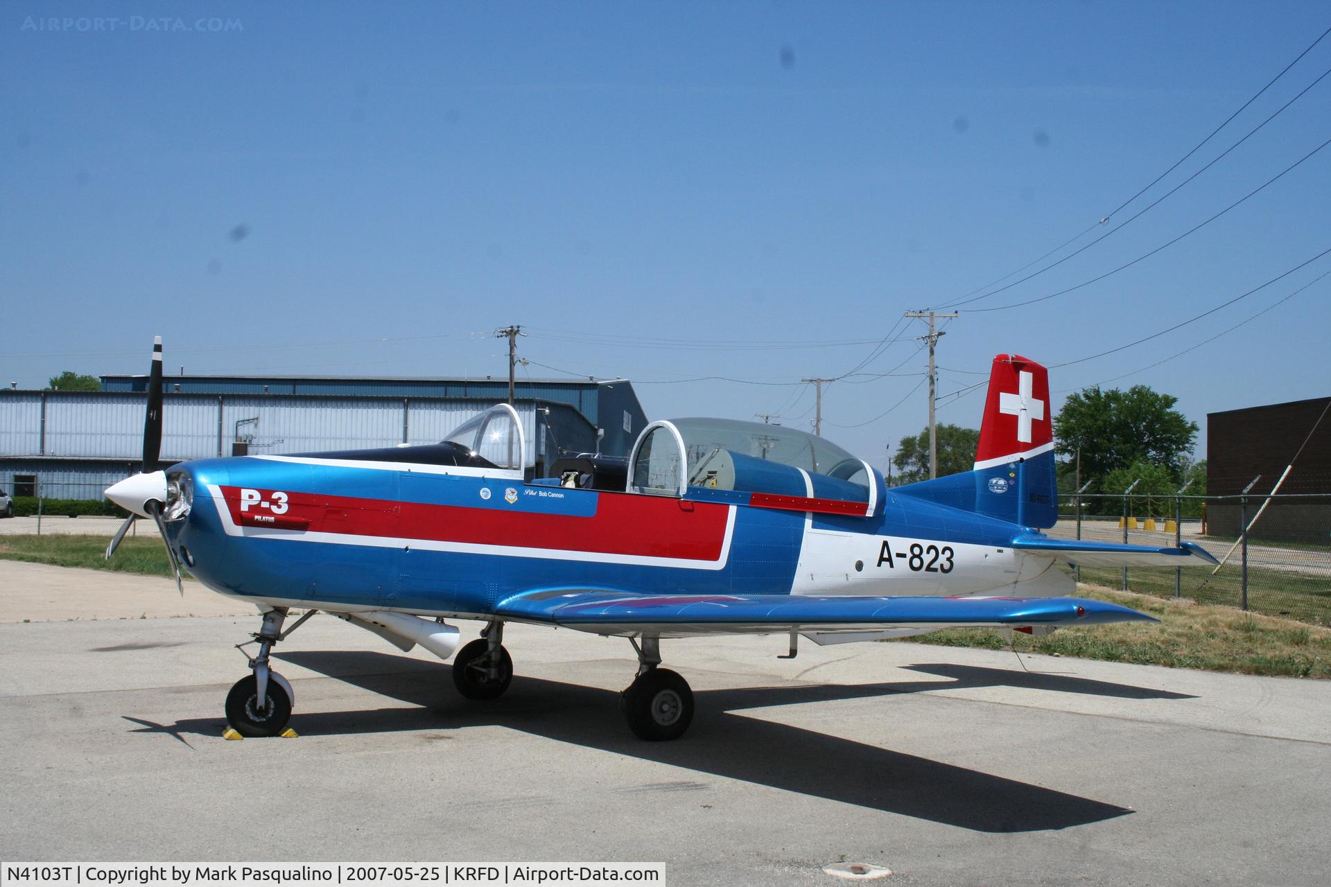 N4103T, 1958 Pilatus P3-05 C/N 461-10, Pilatus P3-05