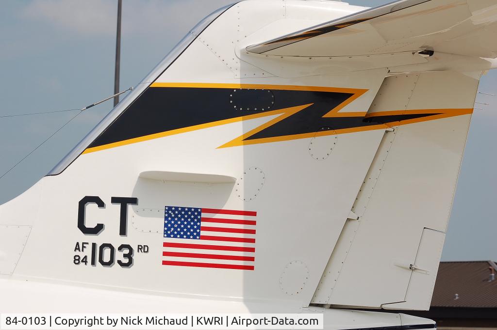 84-0103, 1984 Gates Learjet C-21A C/N 35A-549, TAIL of new CT C-21