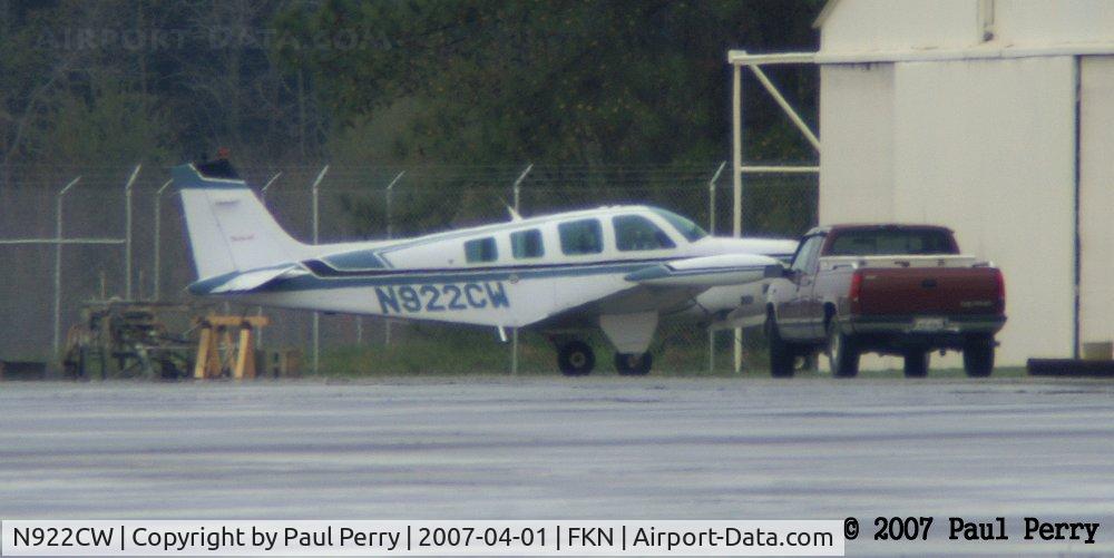 N922CW, 1994 Beech A36 Bonanza 36 C/N E-2886, Spotted in Franklin, VA