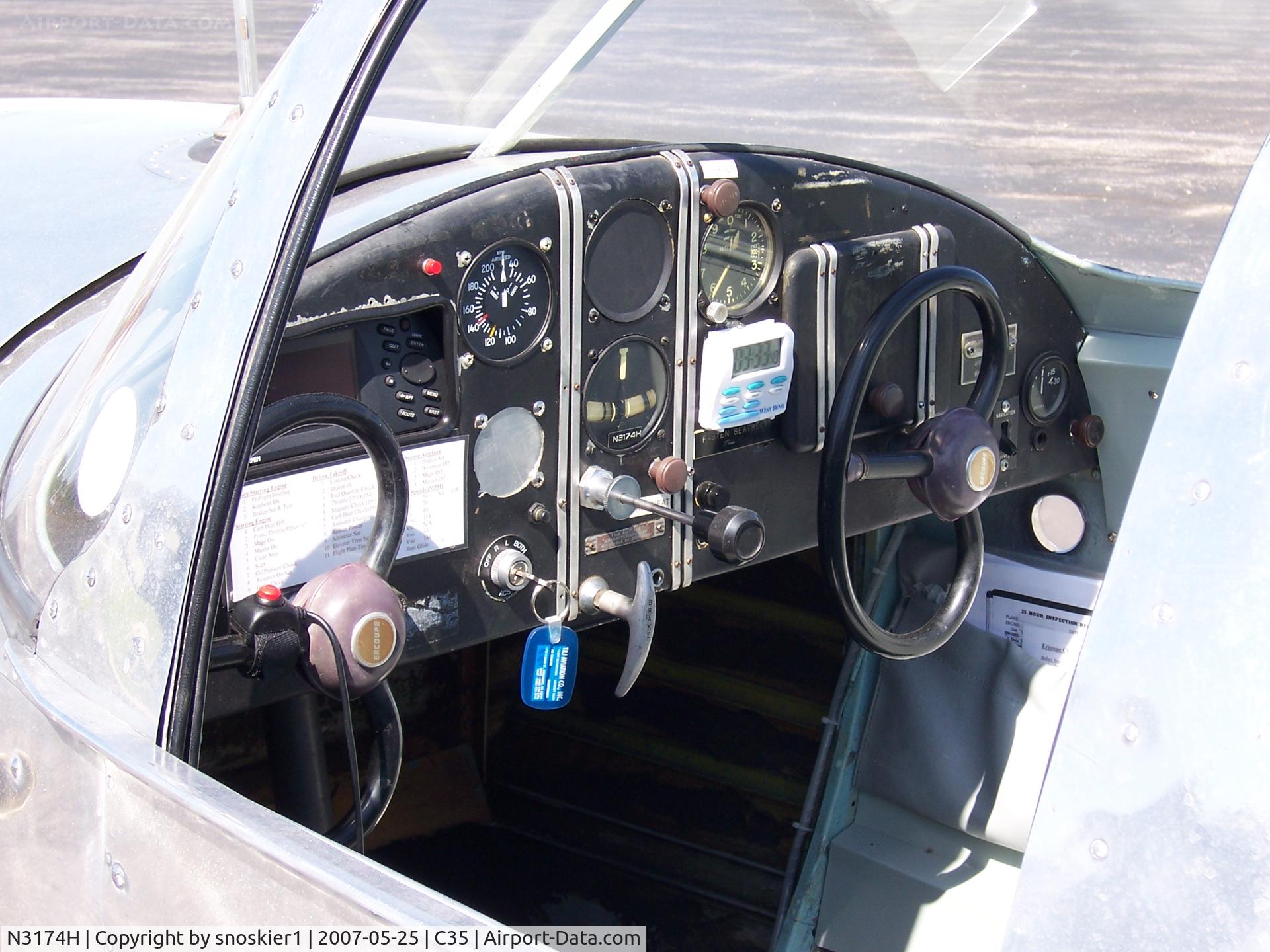 N3174H, 1946 Erco 415C Ercoupe C/N 3799, Ercoupe 415C - Panel